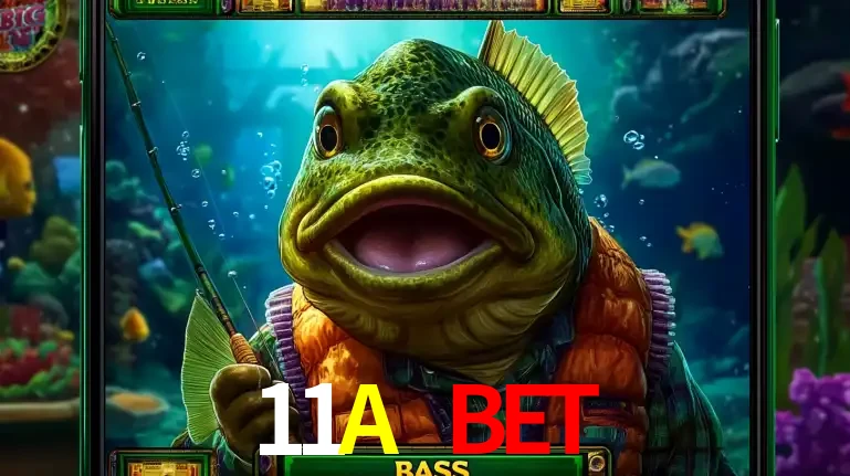 Personagem de peixe pescador do popular jogo de slot com tema de pescaria, uma das emocionantes opções de caça-níqueis para jogar e ganhar no cassino 11A BET.